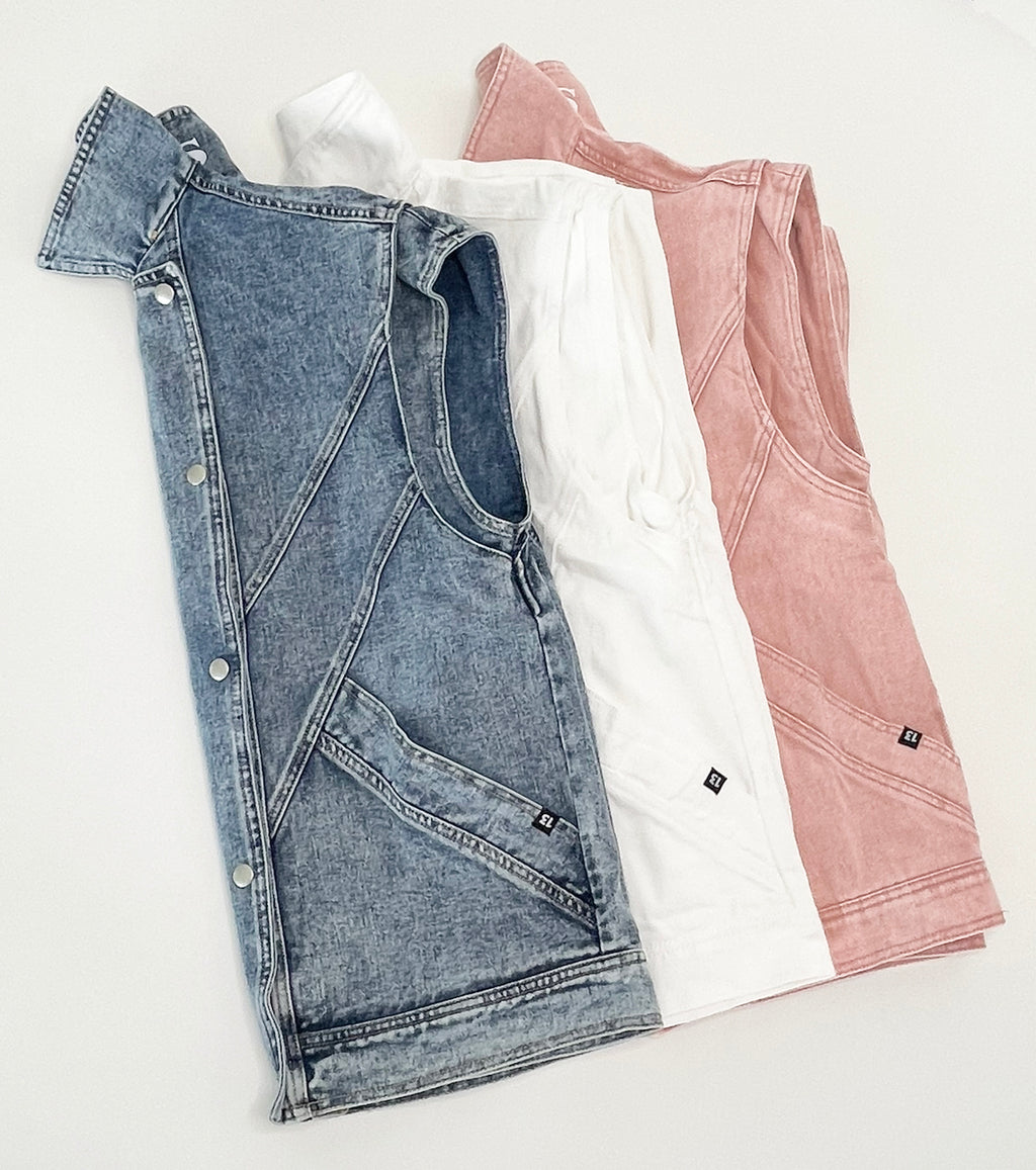 CHALECO DENIM OVERSIZE