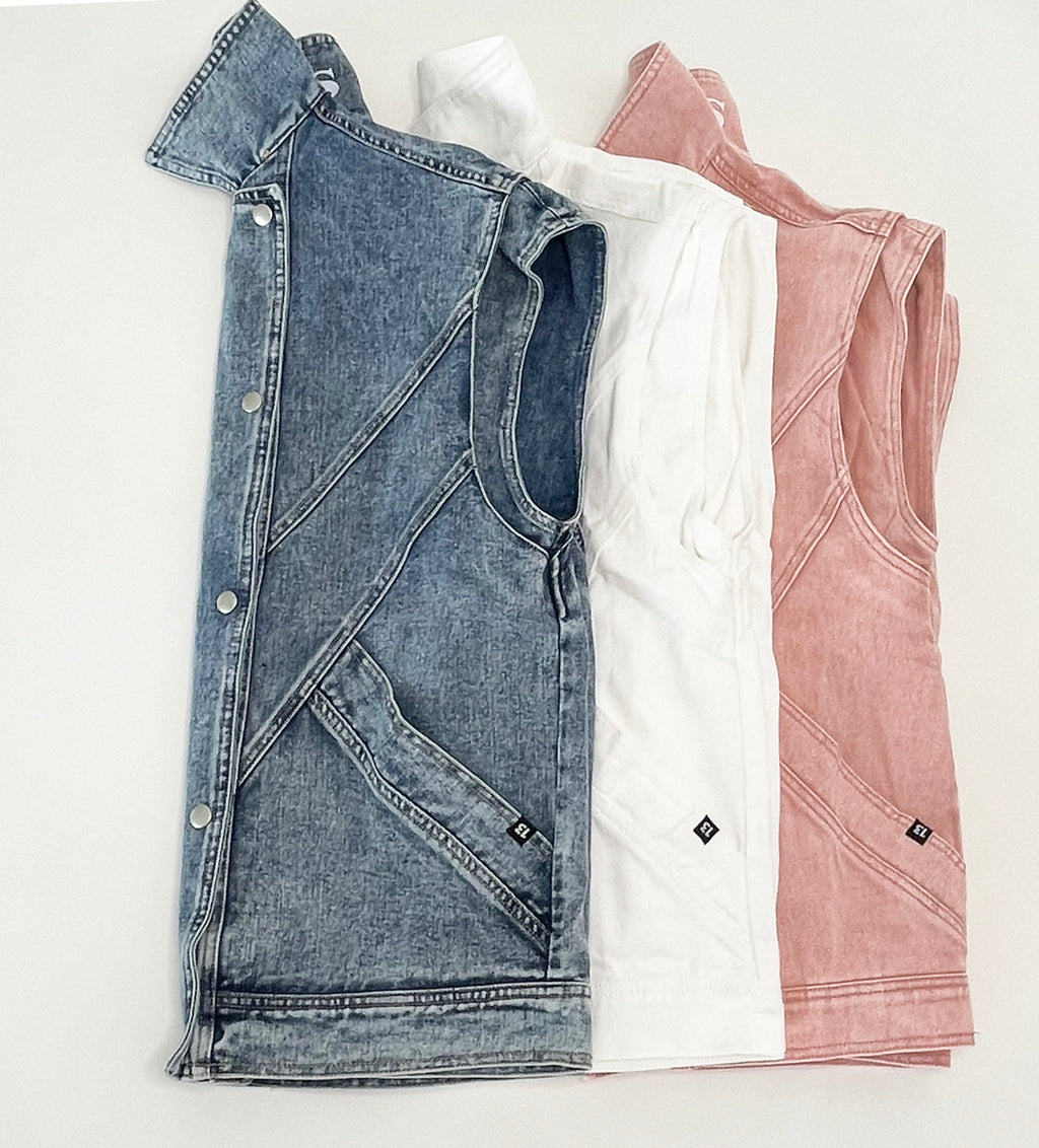 CHALECO DENIM OVERSIZE