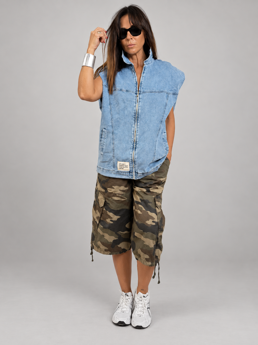 AURA CHALECO DENIM